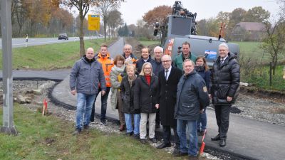 Mehr Sicherheit für Fußgänger und Radfahrer an der K61 in Delbrück